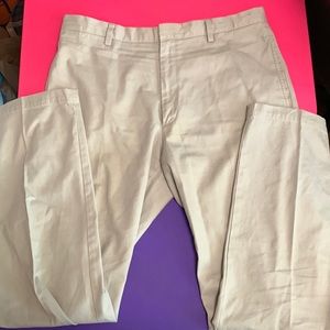 Banana Republic Tan Straight Fit Gavin Slacks 36W 34L